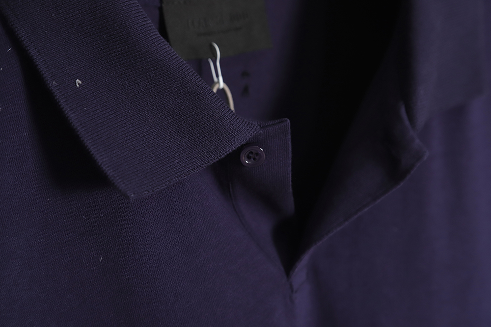 Fear of God FOG main line No. 7 flocking letter short-sleeved Polo shirt TSK1