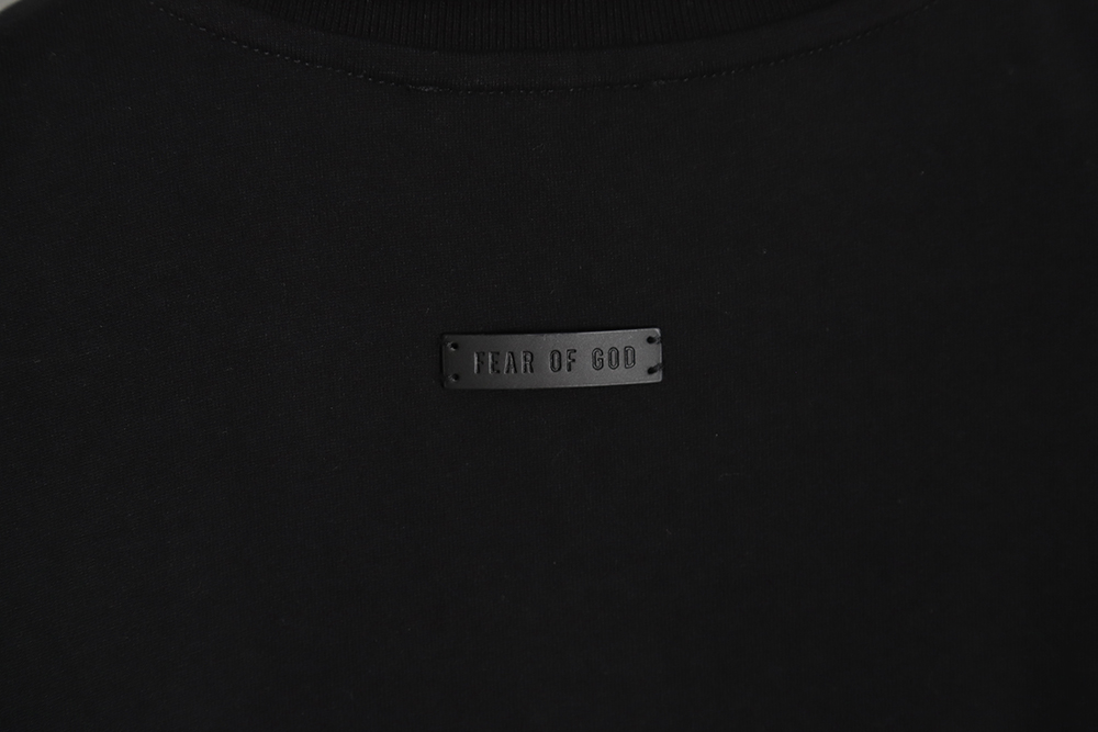 Fear of God FOG main line No. 7 flocking letter short-sleeved Polo shirt TSK2