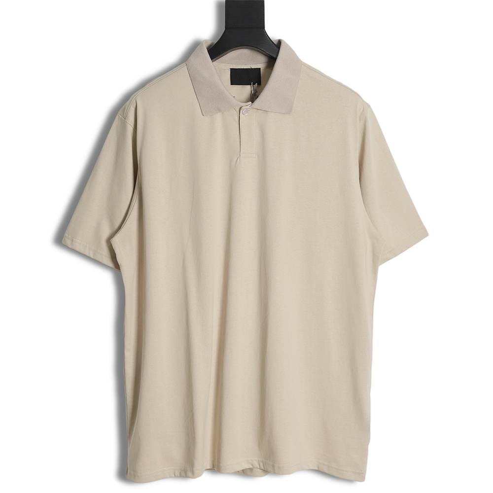 Fear of God FOG Main Line No. 7 Flocked Letter Short Sleeve Polo Shirt