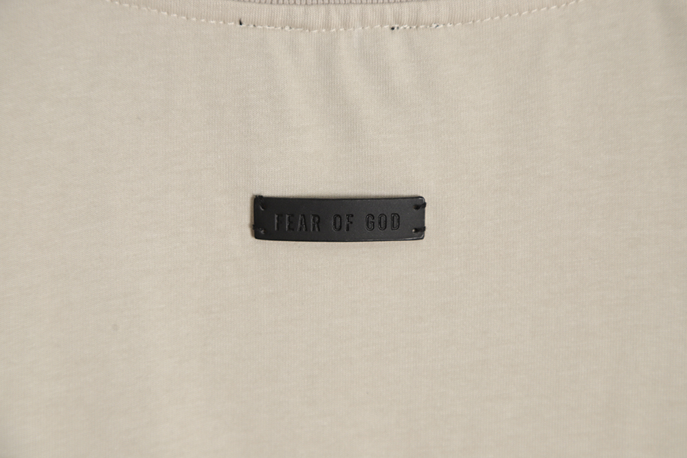 Fear of God FOG Main Line No. 7 Flocked Letter Short Sleeve Polo Shirt