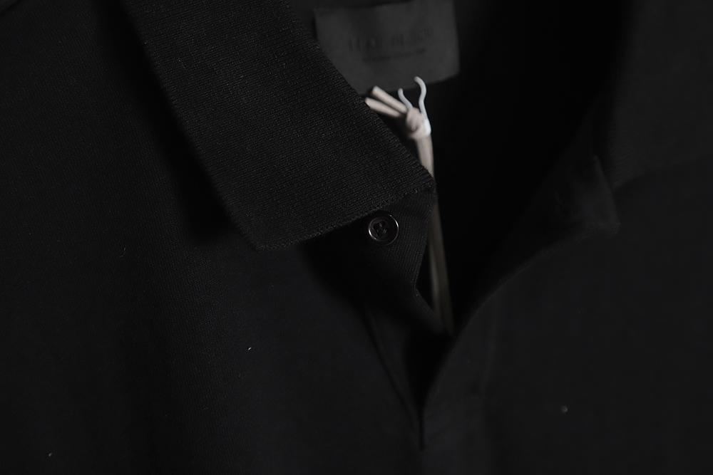 Fear of God FOG main line No. 7 flocking letter short-sleeved Polo shirt TSK2