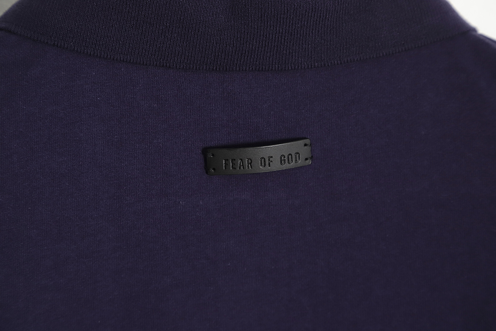 Fear of God FOG main line No. 7 flocking letter short-sleeved Polo shirt TSK1