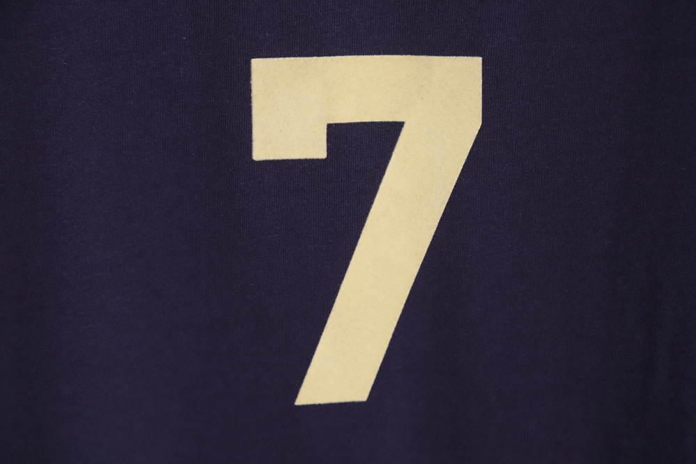 Fear of God FOG main line No. 7 flocking letter short-sleeved Polo shirt TSK1