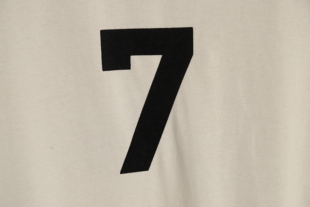 Fear of God FOG Main Line No. 7 Flocked Letter Short Sleeve Polo Shirt