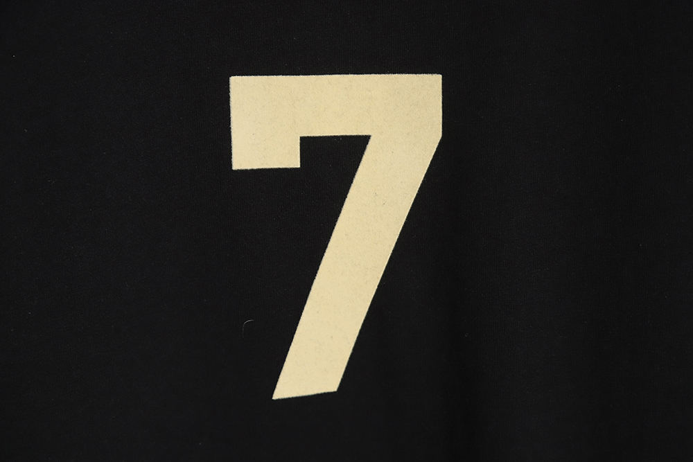 Fear of God FOG main line No. 7 flocking letter short-sleeved Polo shirt TSK2