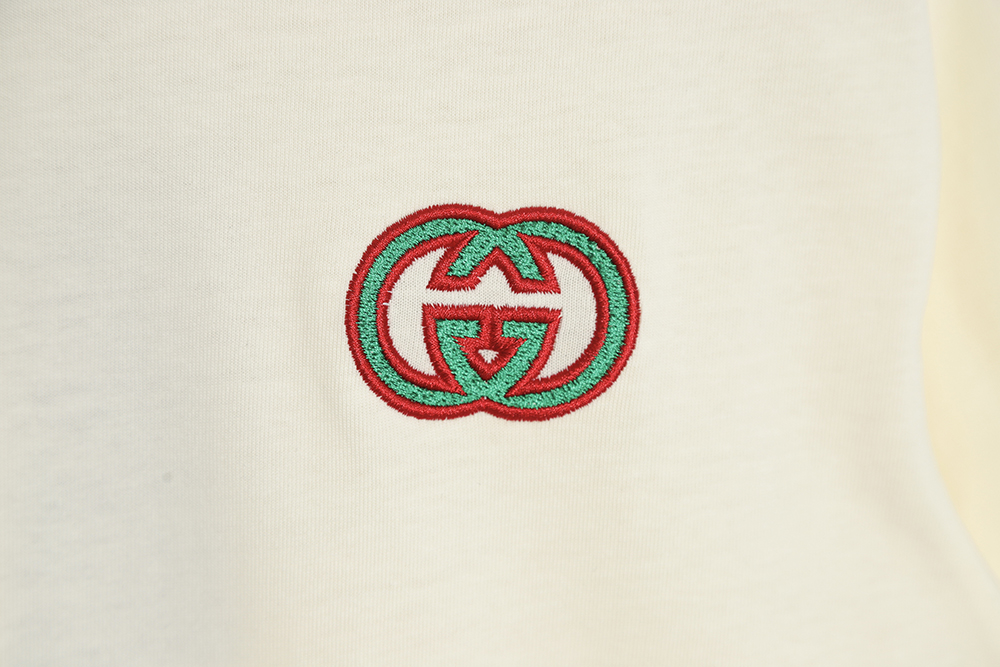 Gucci C 23SS double g embroidery short-sleeved T-shirt