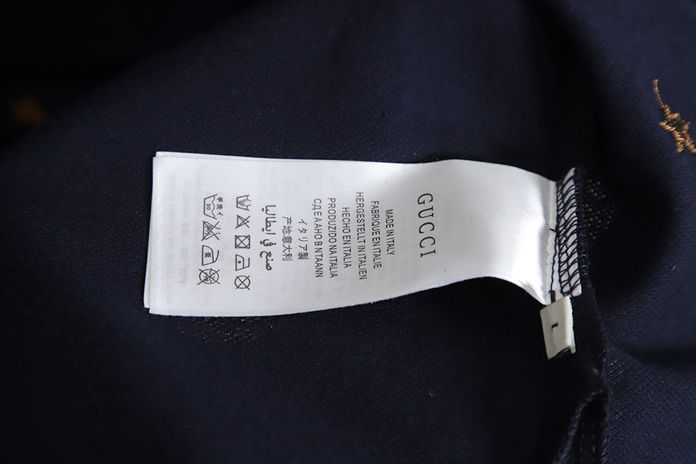GUCCI colorful logo embroidery POLO shirt