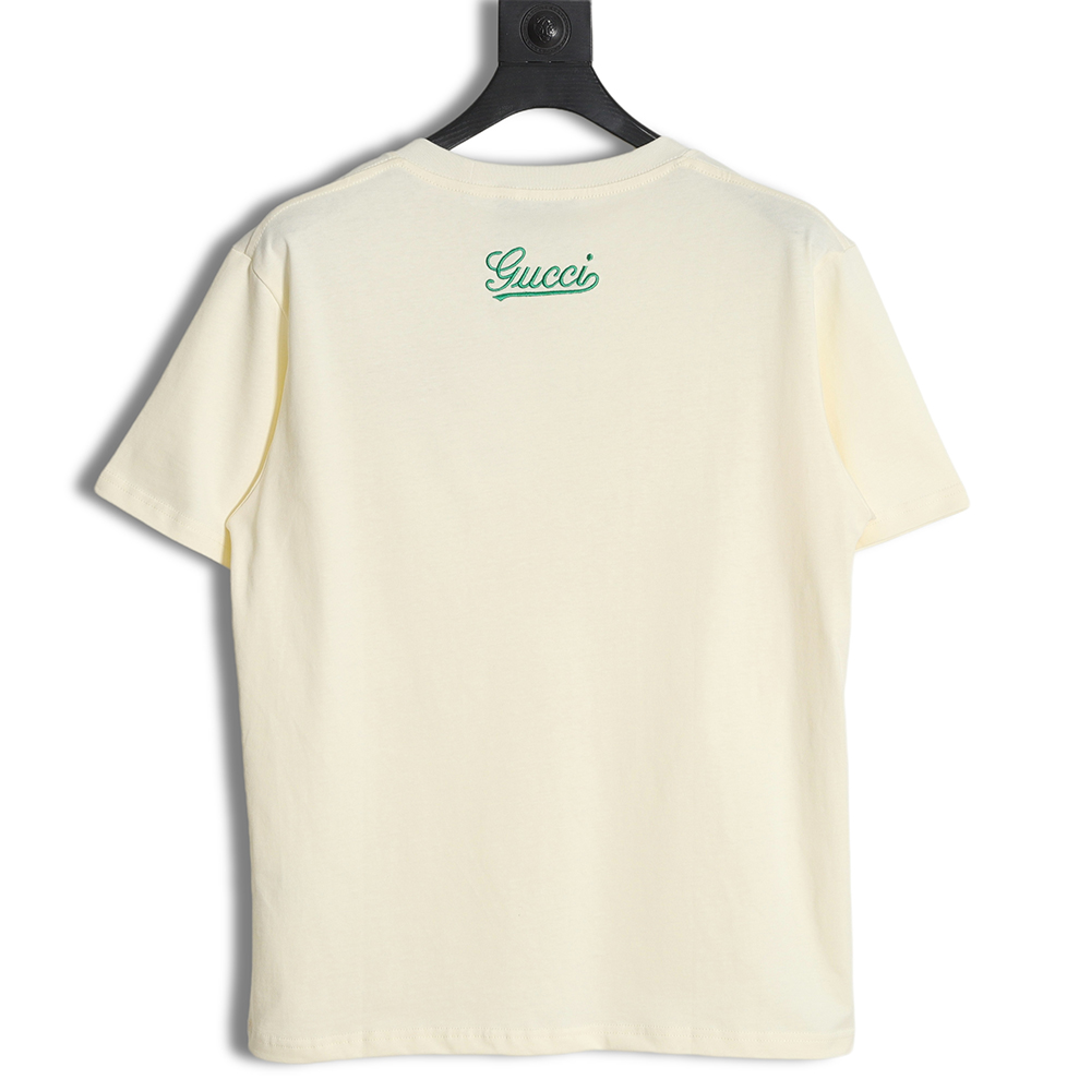 Gucci C 23SS double g embroidery short-sleeved T-shirt