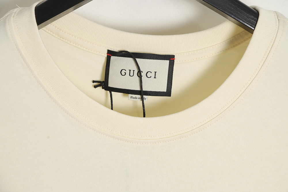 GUCCI 22SS graffiti signature short-sleeved T-shirt