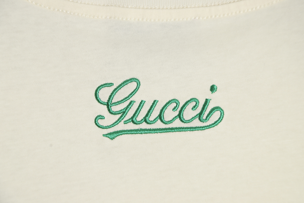 Gucci C 23SS double g embroidery short-sleeved T-shirt