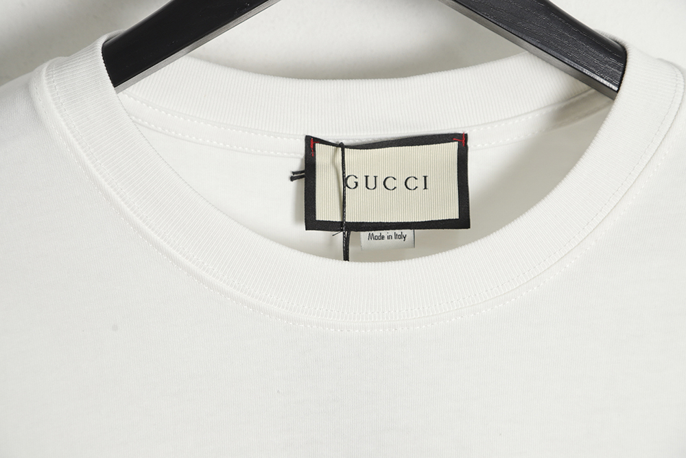 GUCCI 23SS green double g printed short-sleeved T-shirt