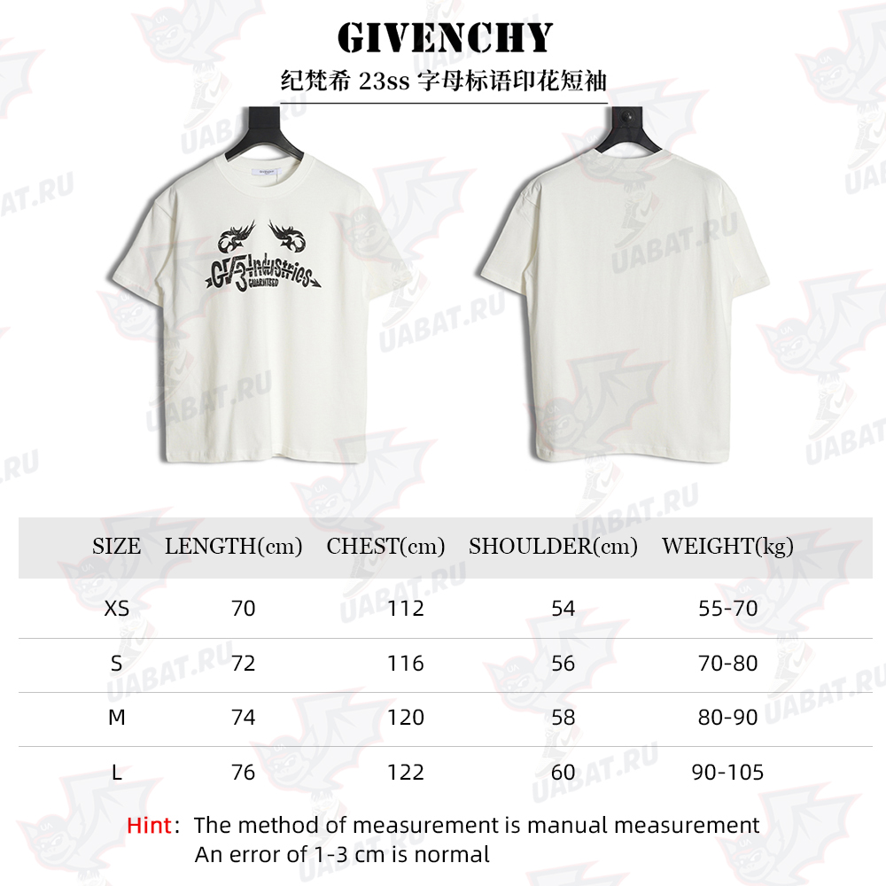 GIVENCHY 23ss monogram print short sleeves