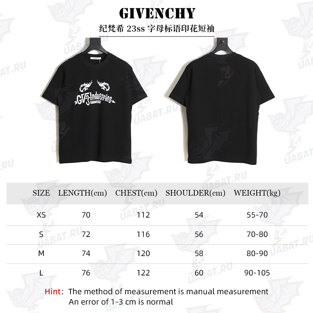 GIVENCHY 23ss monogram print short sleeve TSK1