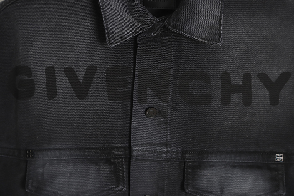 Givenchy GVC 23SS Distressed Print Denim Vest