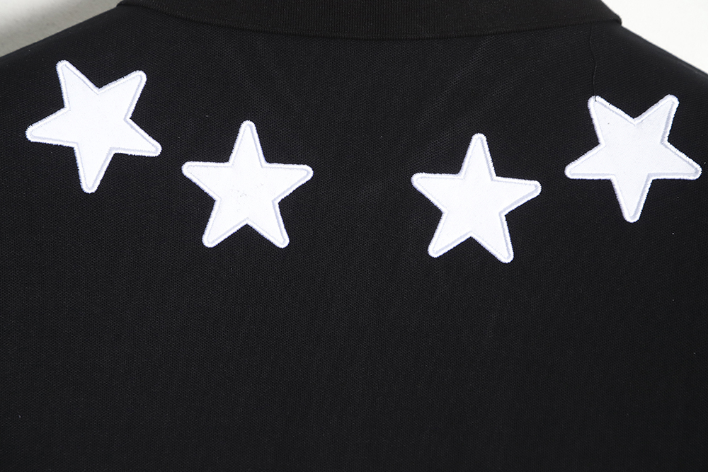 Givenchy neckline star embroidery POLO TSK1