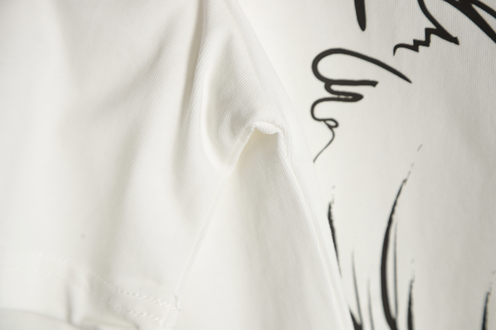 GIVENCHY 23ss sketched deer print short sleeves