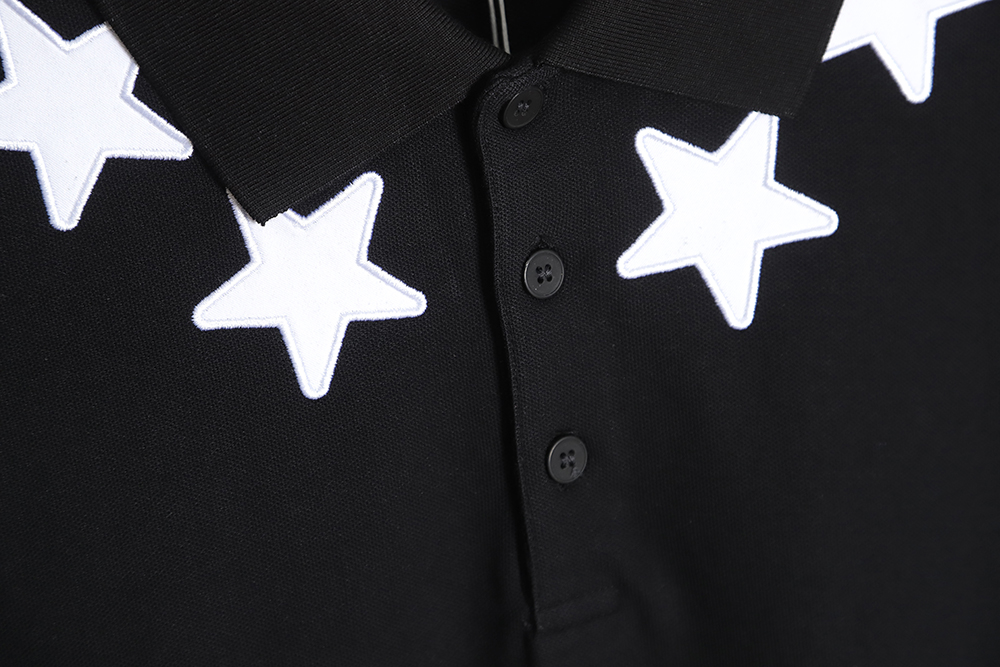 Givenchy neckline star embroidery POLO TSK1