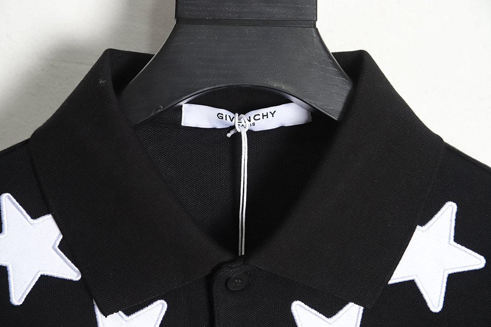 Givenchy neckline star embroidery POLO TSK1