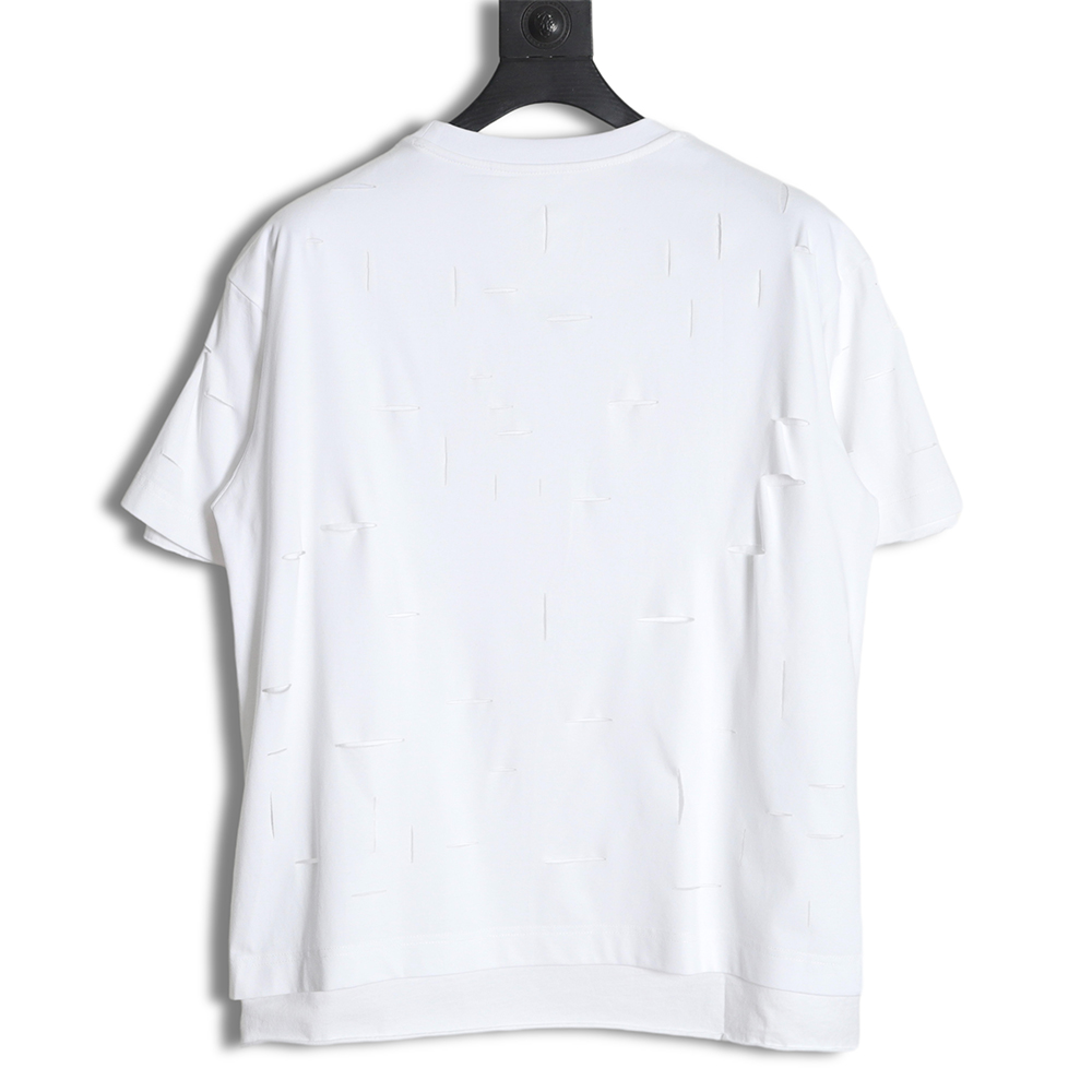 Givenchy 23SS big hole short-sleeved T-shirt
