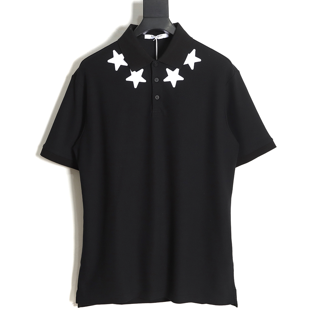 Givenchy neckline star embroidery POLO TSK1