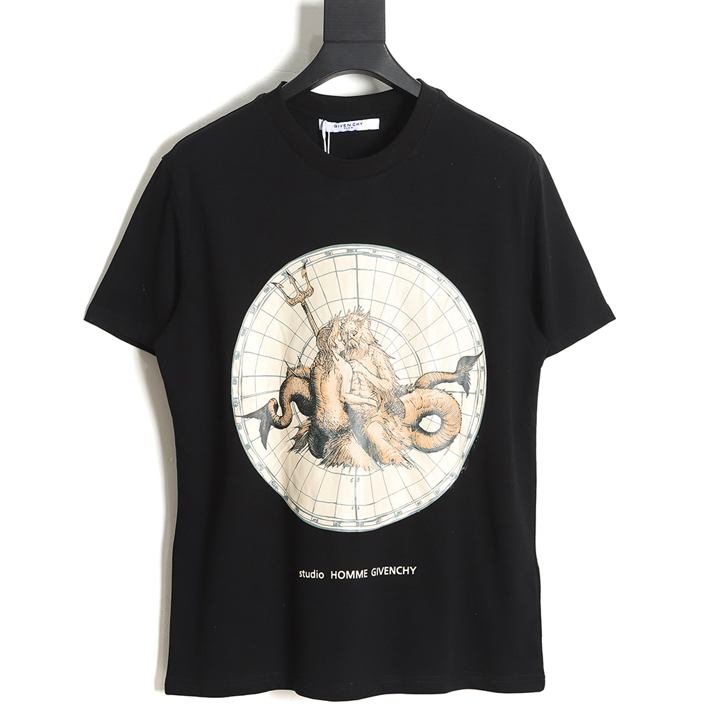 Givenchy GVC 23AW Neptune print short-sleeved T-shirt TSK1