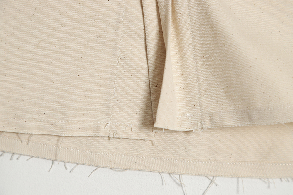 JIL SANDER Printed lettering back cotton and linen short-sleeved shirt