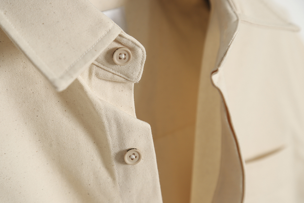 JIL SANDER Printed lettering back cotton and linen short-sleeved shirt