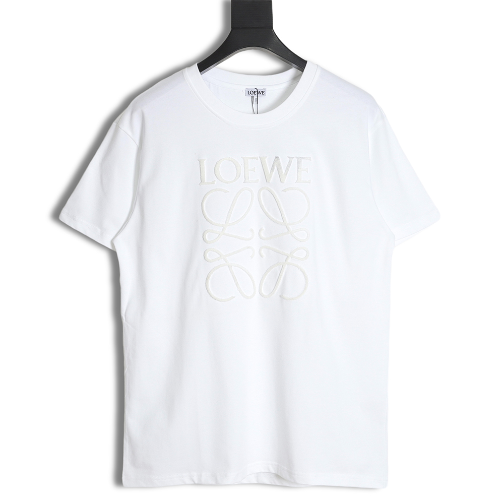 LOEWE toothbrush letter LOGO round neck short sleeves