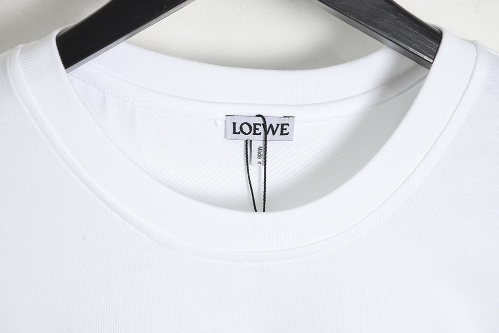 LOEWE toothbrush letter LOGO round neck short sleeves