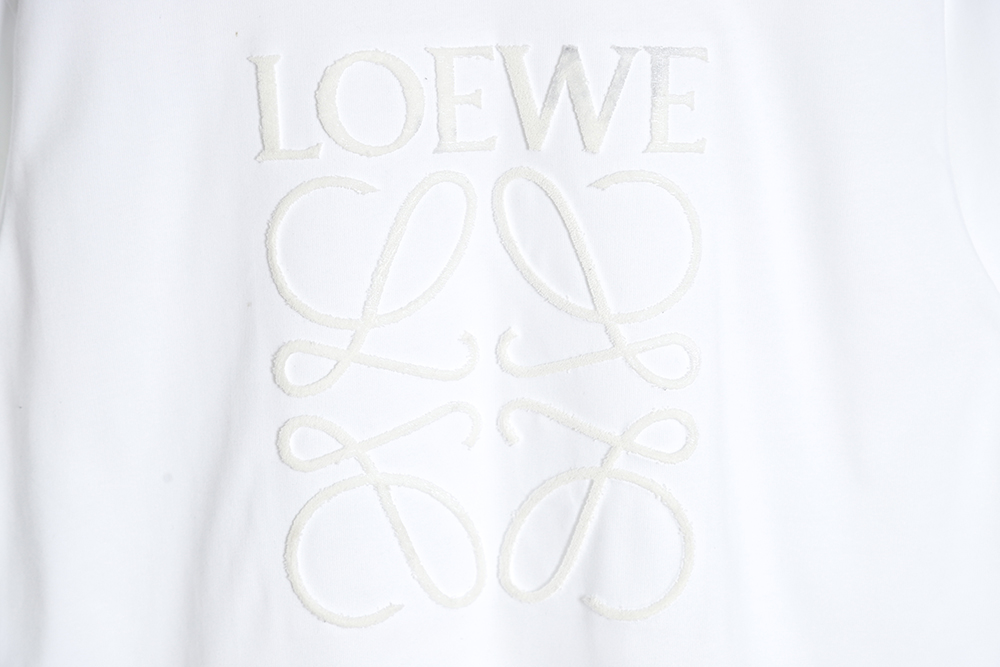 LOEWE toothbrush letter LOGO round neck short sleeves