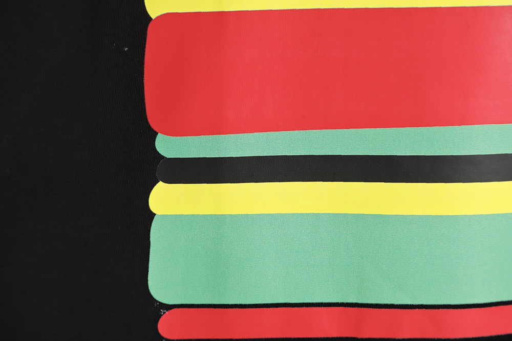 LOEWE 23SS rainbow letter print short-sleeved T-shirt TSK1