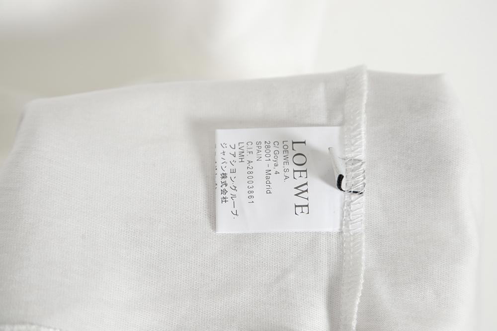 LOEWE four-leaf clover three-dimensional toothbrush embroidered short sleeves