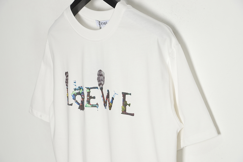 LOEWE Howl's Moving Castle White Ink Heat Press Short Sleeve