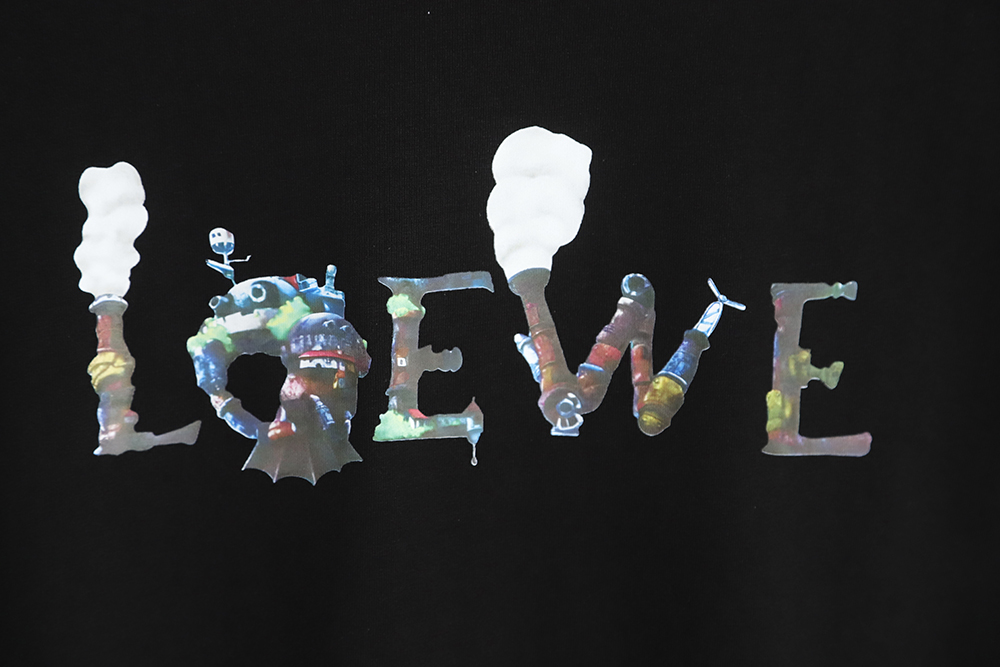 LOEWE Howl's Moving Castle White Ink Heat Press Short Sleeve TSK1
