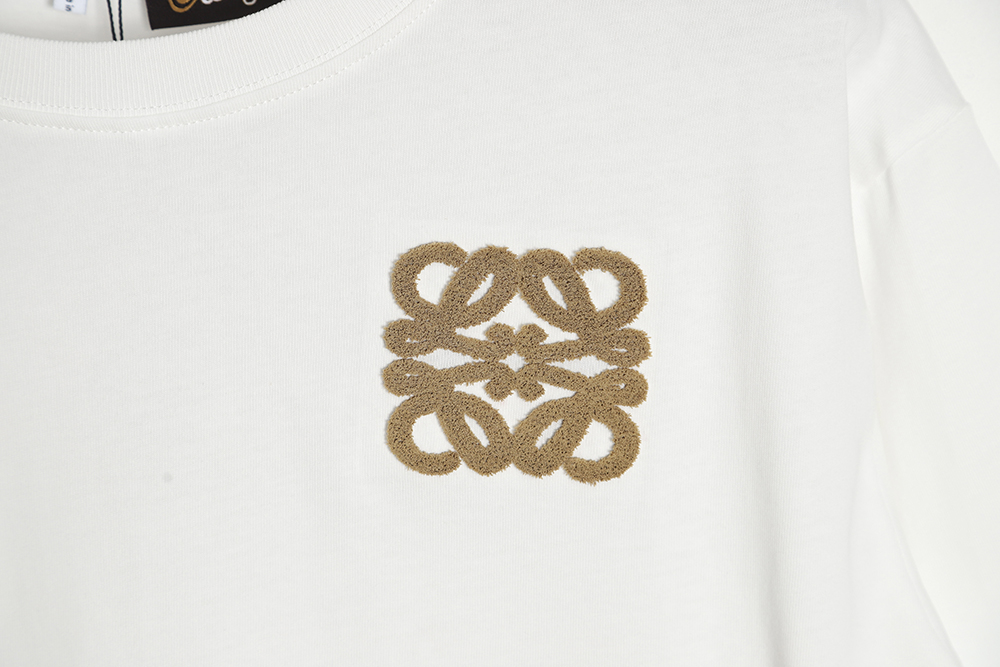 LOEWE four-leaf clover three-dimensional toothbrush embroidered short sleeves