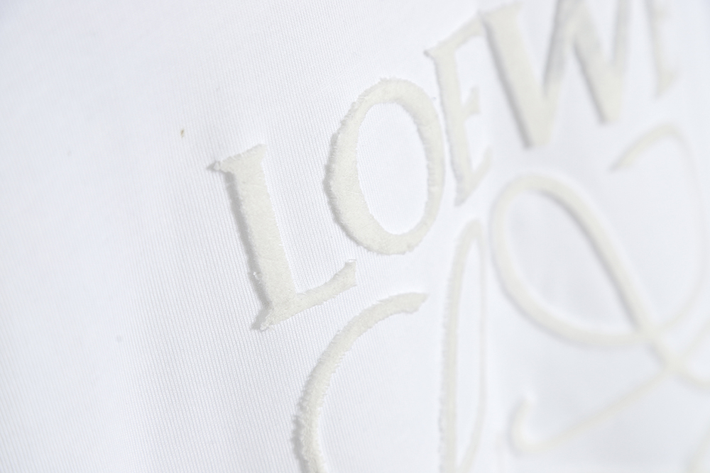 LOEWE toothbrush letter LOGO round neck short sleeves