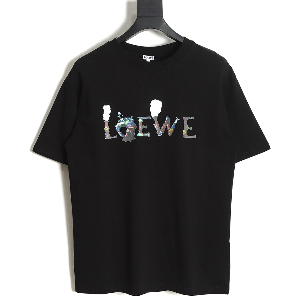 LOEWE Howl's Moving Castle White Ink Heat Press Short Sleeve TSK1