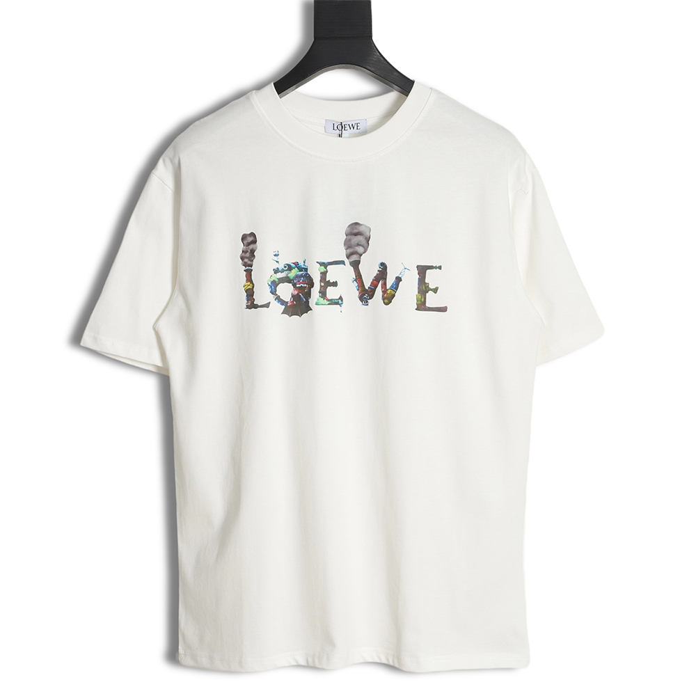 LOEWE Howl's Moving Castle White Ink Heat Press Short Sleeve