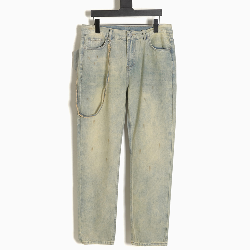 MARGIELA Distressed fanny pack jeans