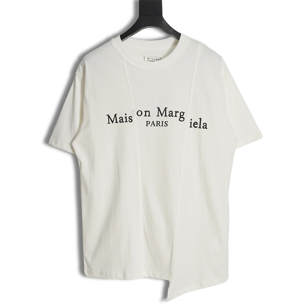 Margiela irregular patchwork short-sleeved T-shirt