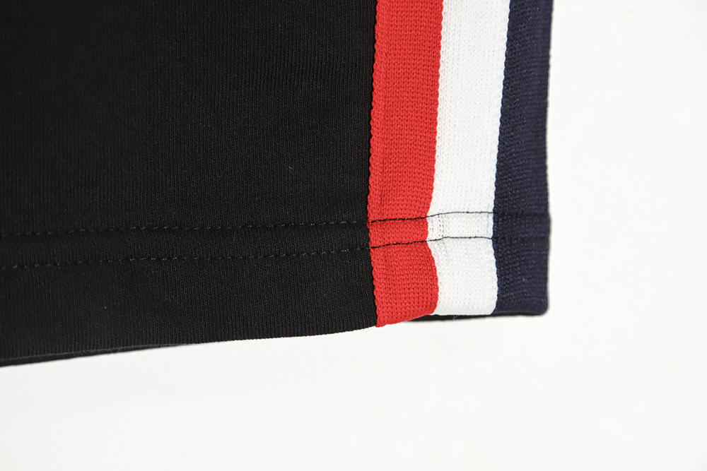 Moncler 23ss logo red blue white striped webbing shorts TSK1