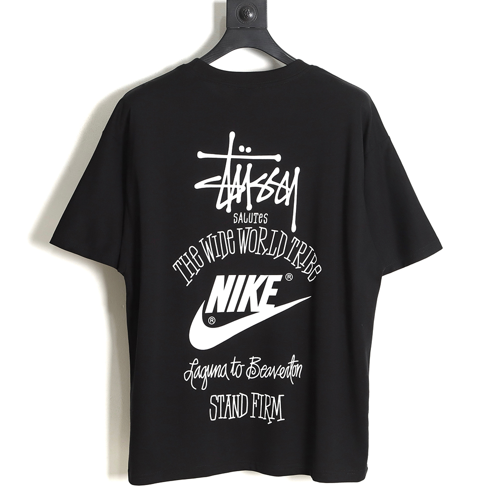 NikeStussy Nike Stussy joint letter logo print short-sleeved T-shirt TSK1