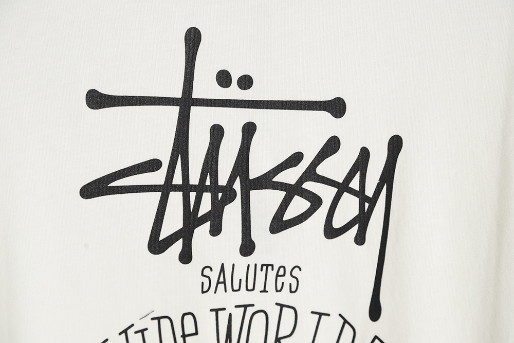 NikeStussy Nike Stussy joint letter logo print short-sleeved T-shirt
