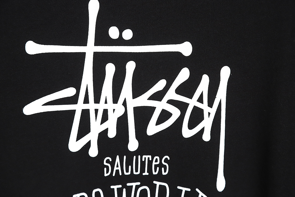 NikeStussy Nike Stussy joint letter logo print short-sleeved T-shirt TSK1