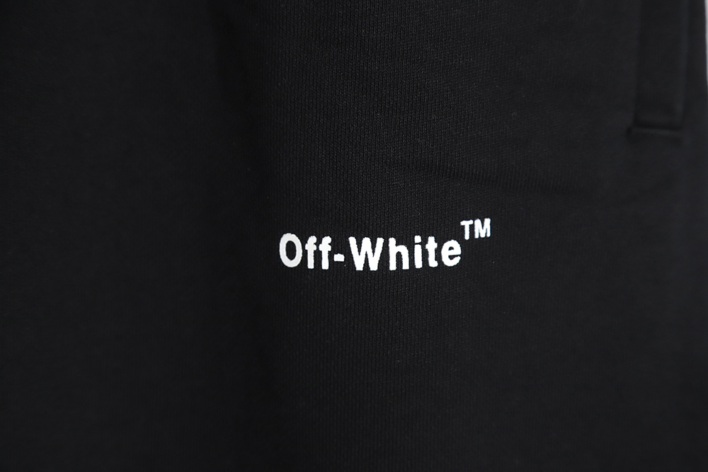 OFF-WHITE OW EKG Print Shorts