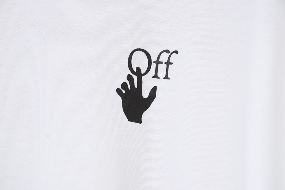 OFF-WHITE OW Caravaggio black and white religious short-sleeved T-shirt