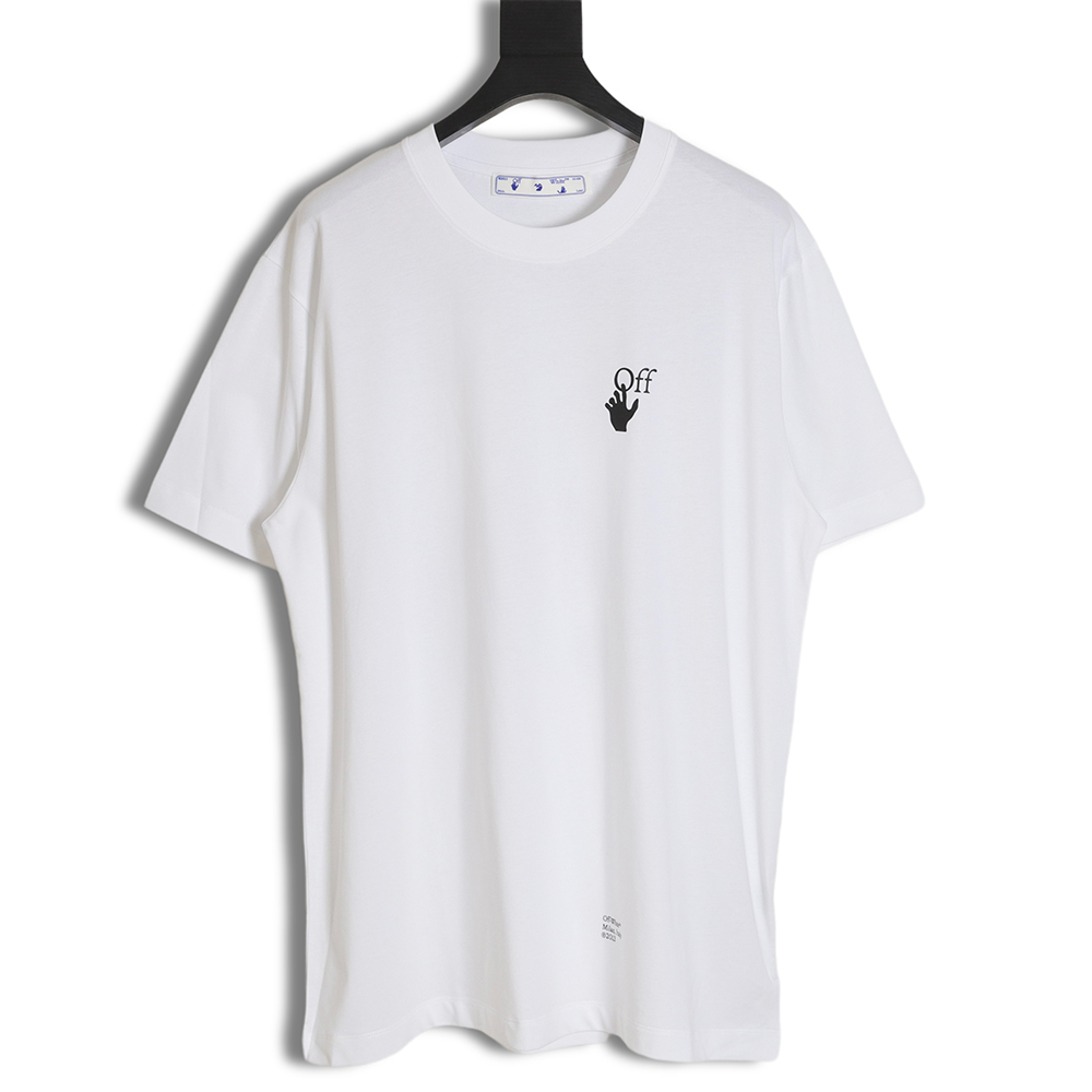 OFF-WHITE OW Caravaggio black and white religious short-sleeved T-shirt