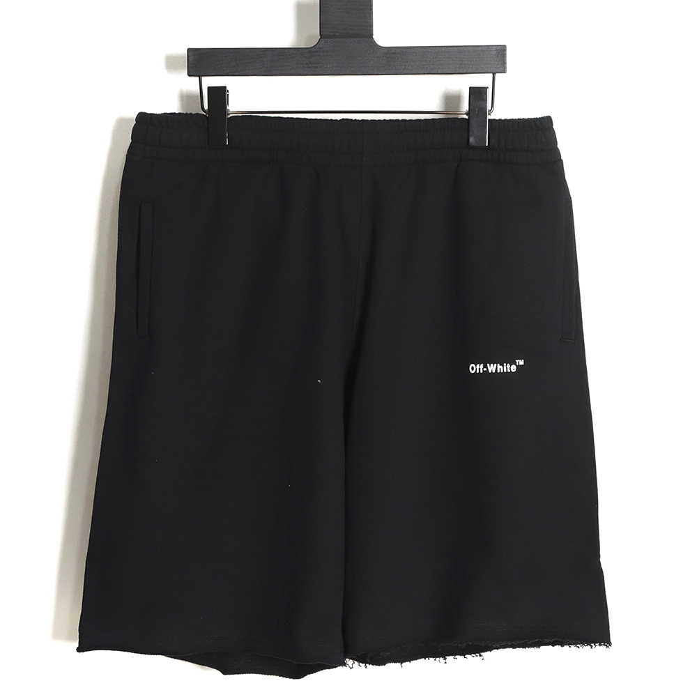 OFF-WHITE OW EKG Print Shorts