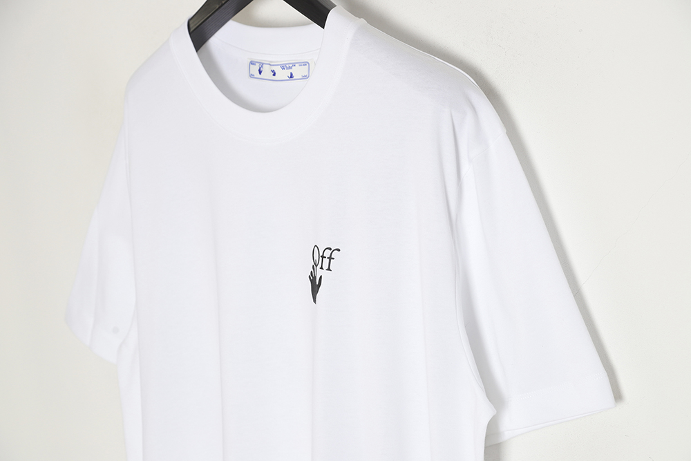 OFF-WHITE OW Caravaggio black and white religious short-sleeved T-shirt