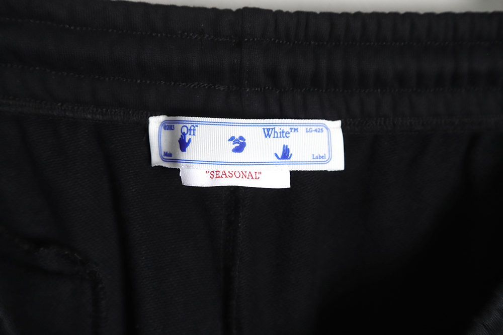 OFF-WHITE OW EKG Print Shorts